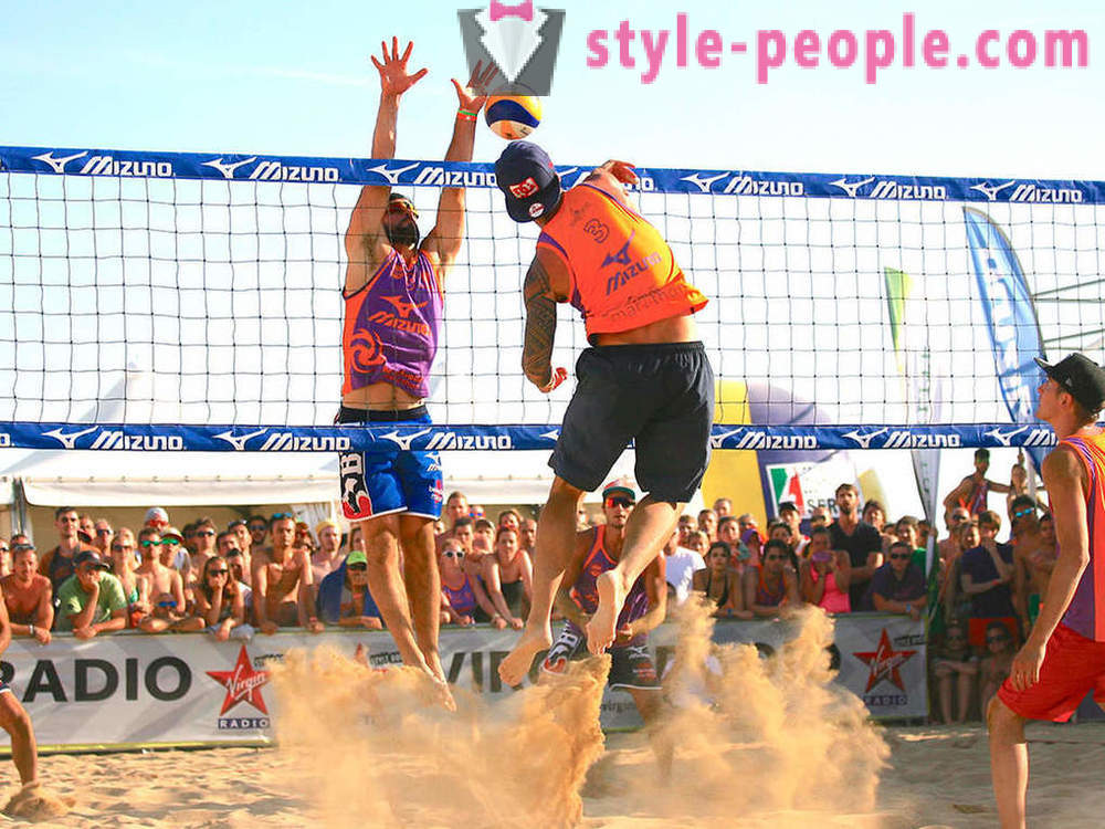 Plážový volejbal: pravidla a funkce dynamická hra