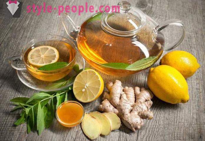 Hubnutí čaj se zázvorem a citronem: recepty, recenze