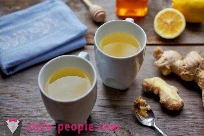 Hubnutí čaj se zázvorem a citronem: recepty, recenze