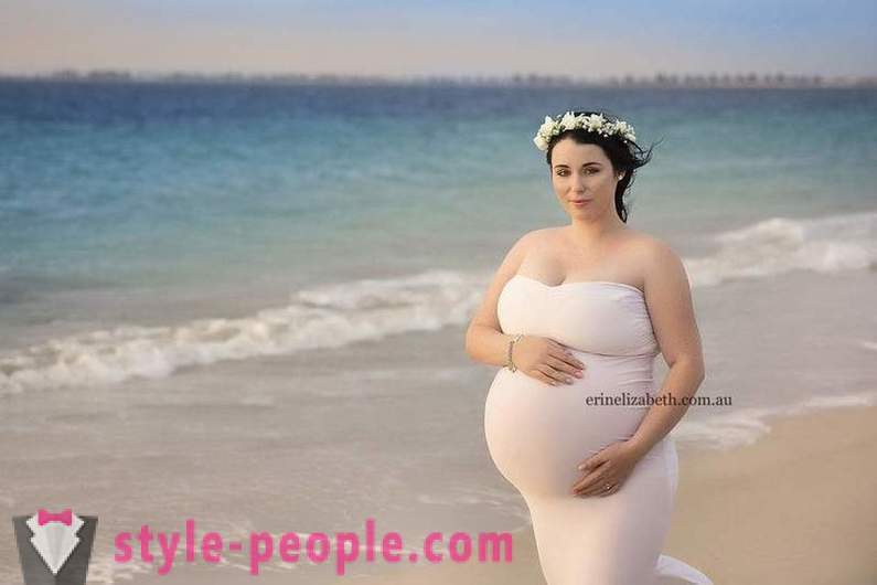 Fotografie ženy, která je těhotná pyaternyashkami