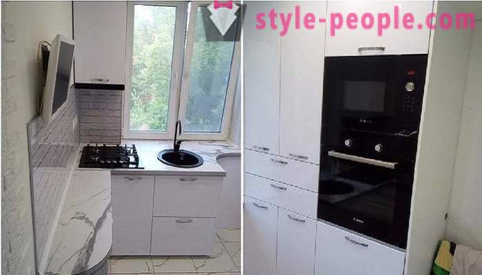 Ergonomická 5 m² kuchyňské design „Chruščov“