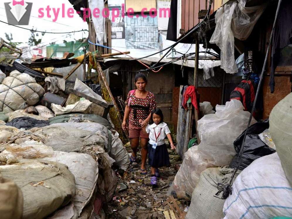 Slumech Manila ptačí perspektivy