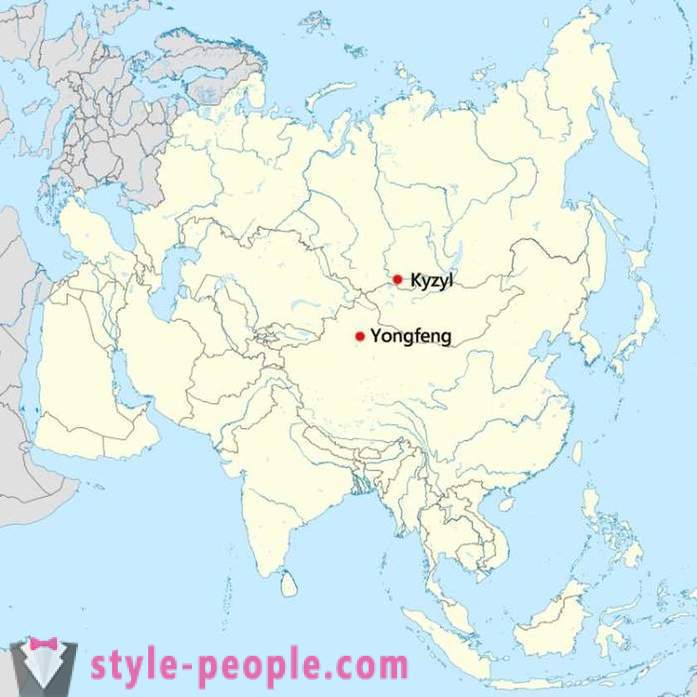 Rusko nebo Čína, kde je také geografický střed Asii?