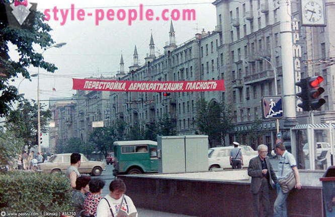 Chůze v Moskvě v roce 1989