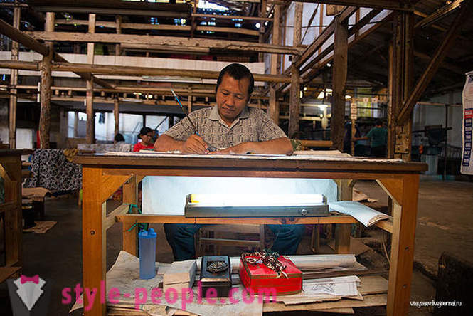 Jak vyrobit batikování v Indonésii