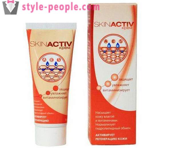 Cream „Skin Active“ pro obličej s kyselinou hyaluronovou: průvodce a recenze