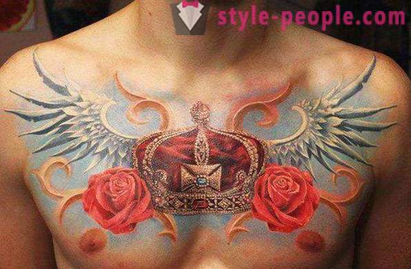 Co tetování s písmenem „C“ a obraz koruny?