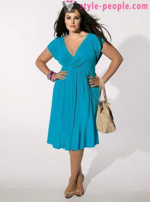 Modely letní šaty a Šatová sukně pro obézní ženy nad 40 let (foto). Modely a modely dlouhých letních šatů