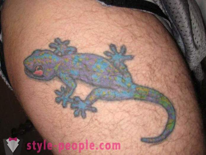 Tetování „Lizard“: plný přepis mnohostrannou povahou