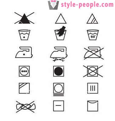 Označení o požadavcích na péči o oděvy se: naučit speciální znaky ABC