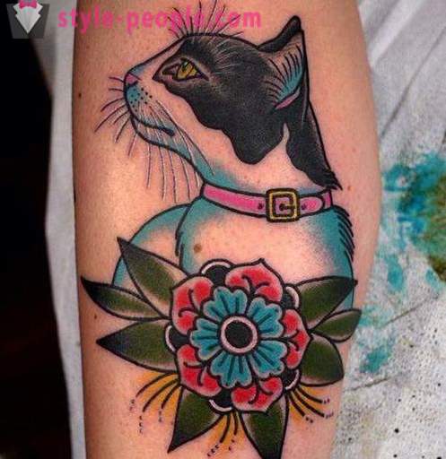 Tetování na noze kočka: fotografii, je hodnota,