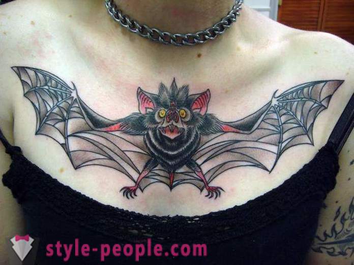 Tetování „bat“ - znamení superhrdina nebo temným silám?