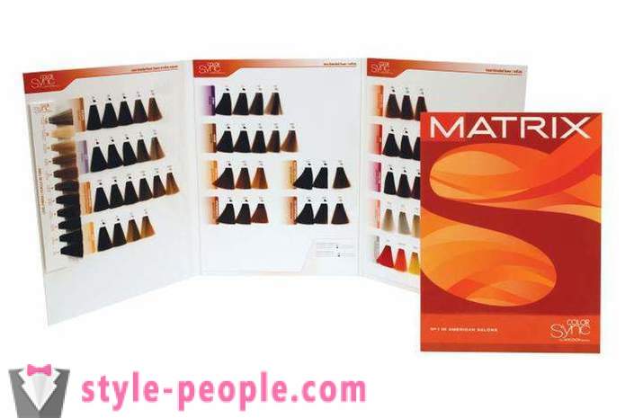 Profesionální barvení vlasů „Matrix“: paleta a recenze