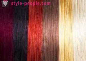 Paleta barev vlasů. Paleta barevných odstínů na vlasy