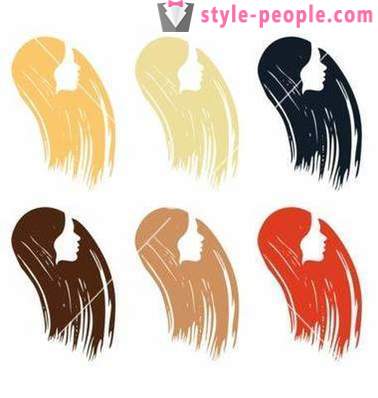 Paleta barev vlasů. Paleta barevných odstínů na vlasy