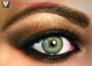Záře smaragd. Make-up pro zelené oči