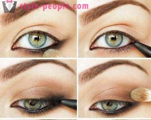Záře smaragd. Make-up pro zelené oči