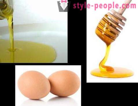 Domácí olej a vejce vlasy masky